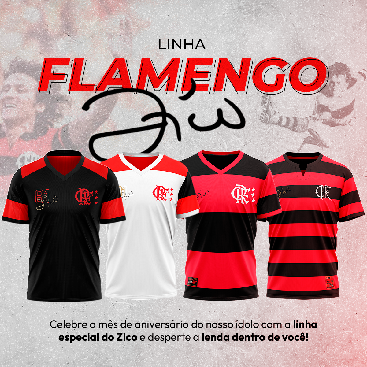 Camisa Flamengo (Zico) (Mobile)